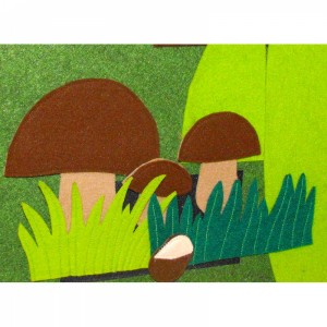 Filcowe grzybki i trawki